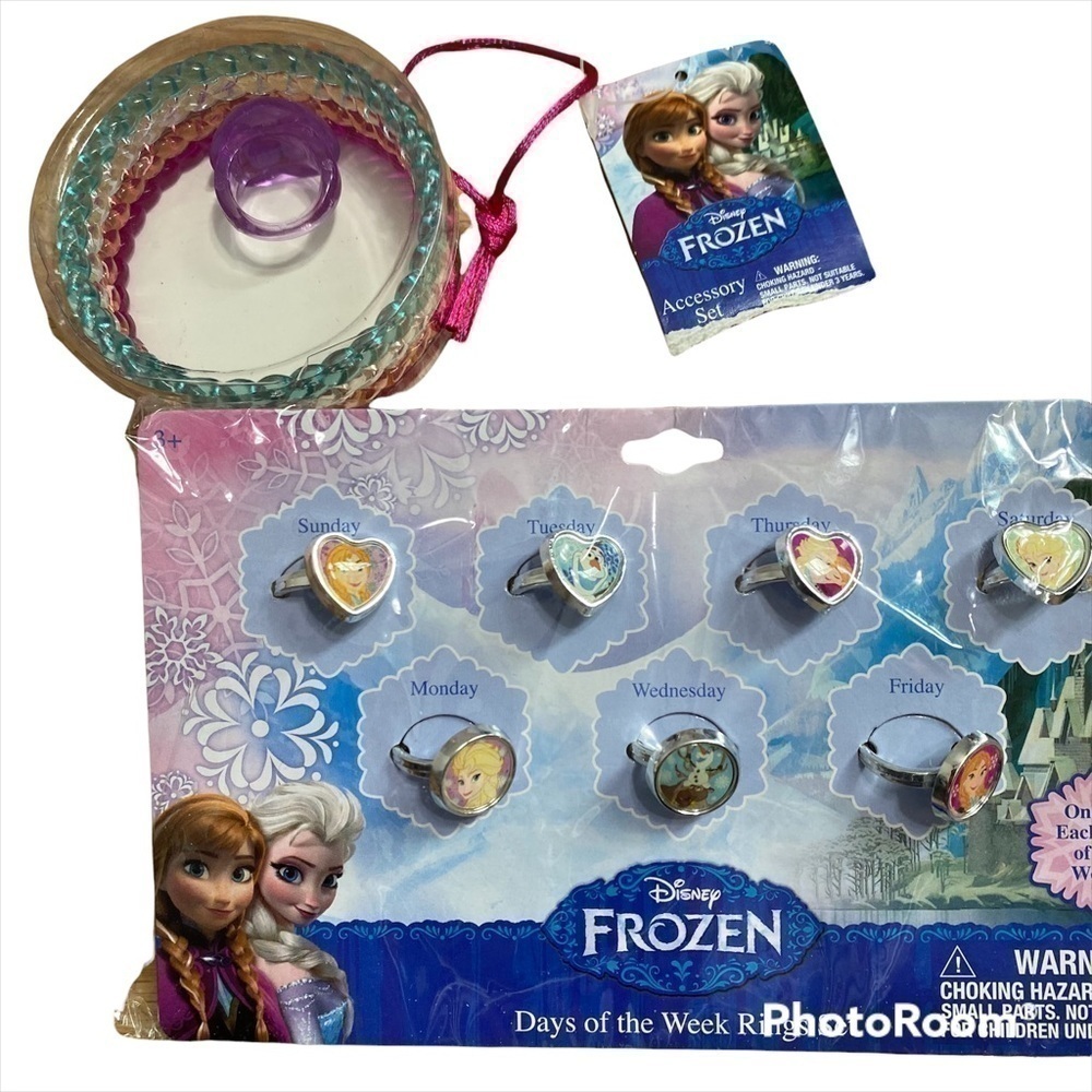 Frozen Jewelry Bundle Disney NWT Bracelets & Rings Elsa Anna